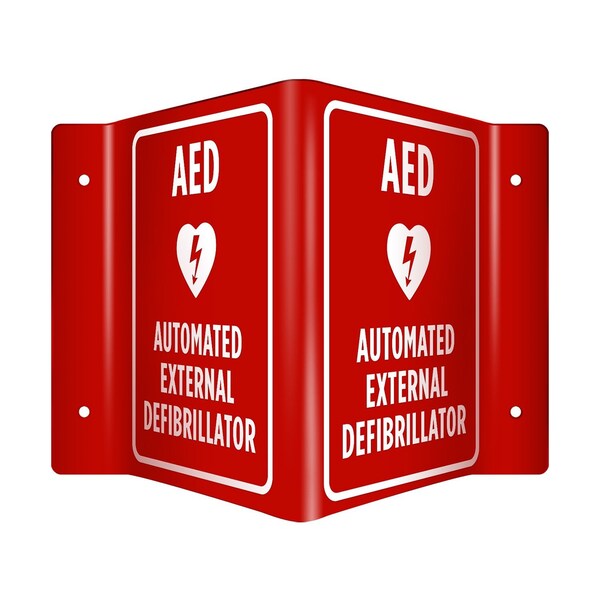 Aek AED 3D Sign Automated External Defibrillator EN9411